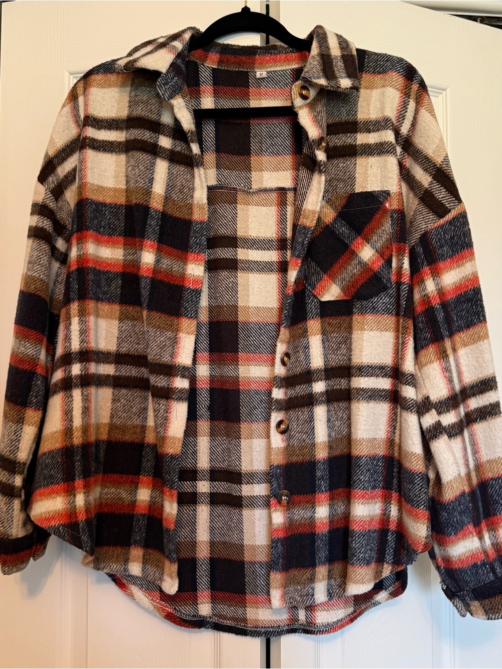 Plaid Button Up Shacket